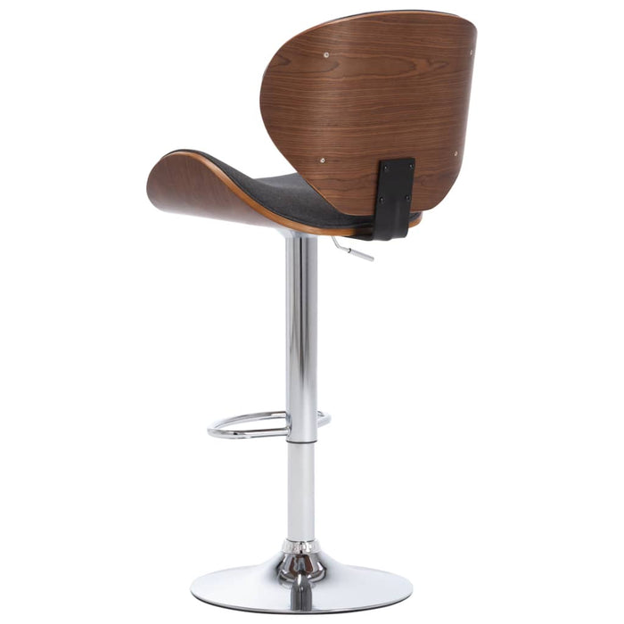 Scaun de bar, gri, material textil WALTI