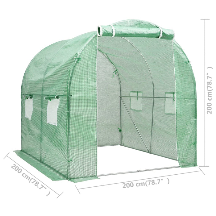 Seră, 4 m², 2 x 2 x 2 m - WALTI WALTI