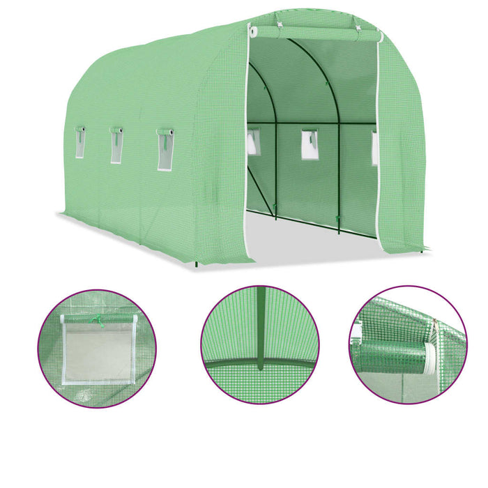 Seră, 9 m², 4,5 x 2 x 2 m - WALTI WALTI