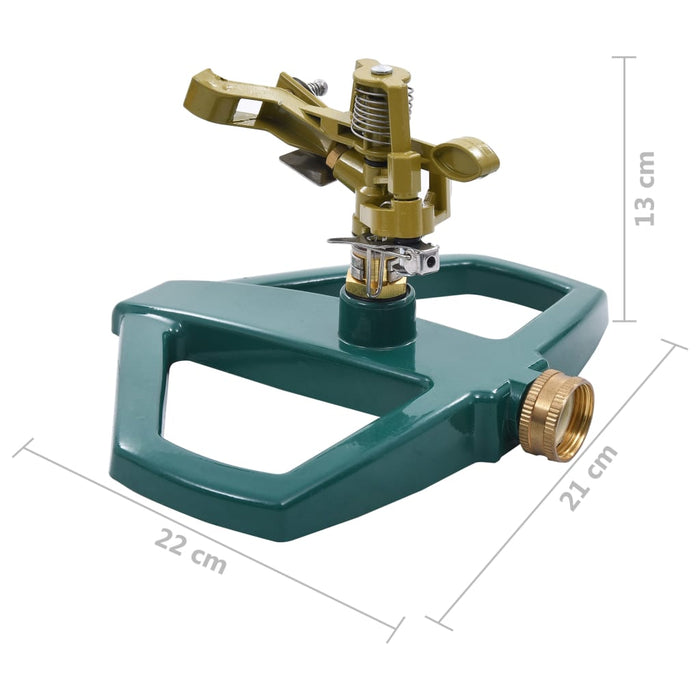 Aspersor rotativ, verde, 21 x 22 x 13 cm, metal - WALTI WALTI