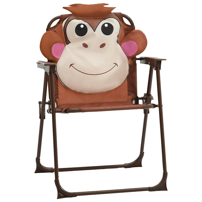 Set bistro de grădină pentru copii, cu umbrelă, 3 piese, maro - WALTI WALTI