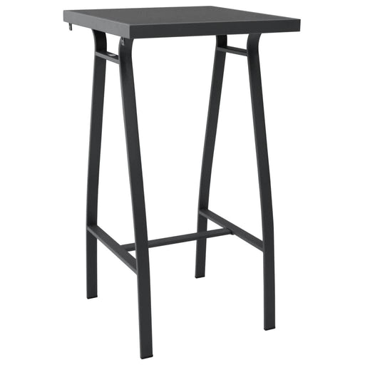 Masă de bar grădină, negru, 60 x 60 x 110 cm, sticlă securizată - WALTI WALTI