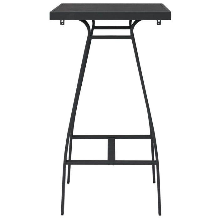 Masă de bar grădină, negru, 60 x 60 x 110 cm, sticlă securizată WALTI