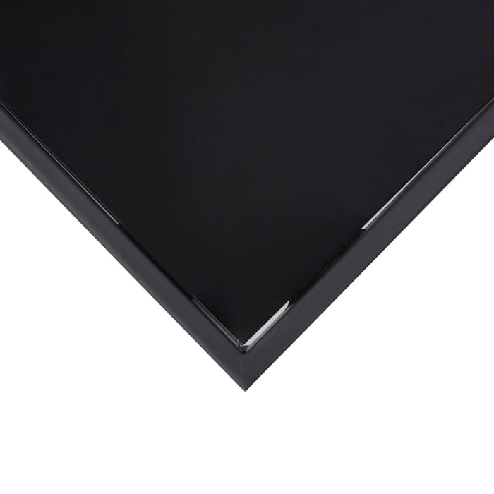 Masă de bar grădină, negru, 60 x 60 x 110 cm, sticlă securizată WALTI
