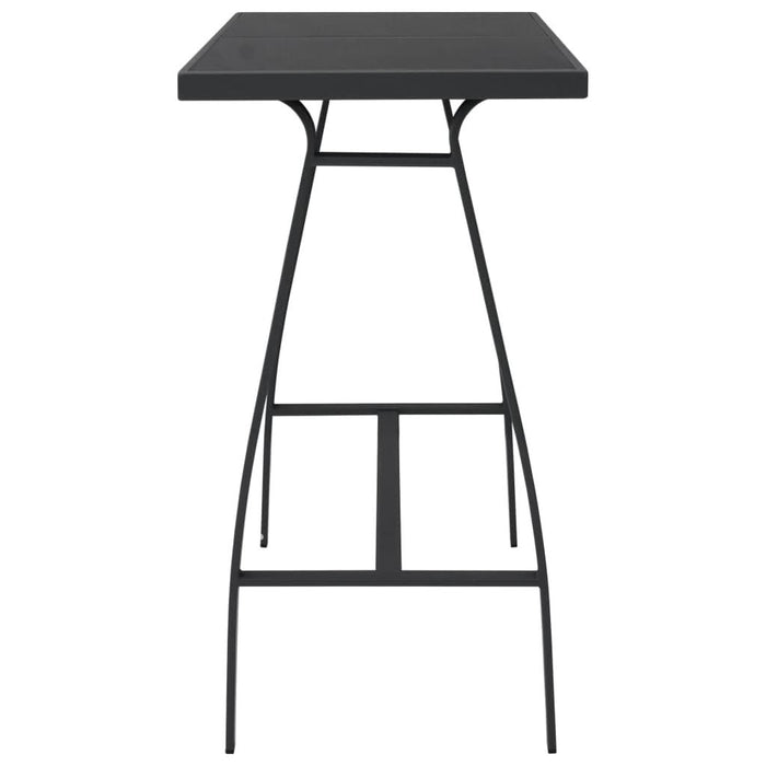 Masă de bar grădină, negru, 110x60x110 cm, sticlă securizată - WALTI WALTI