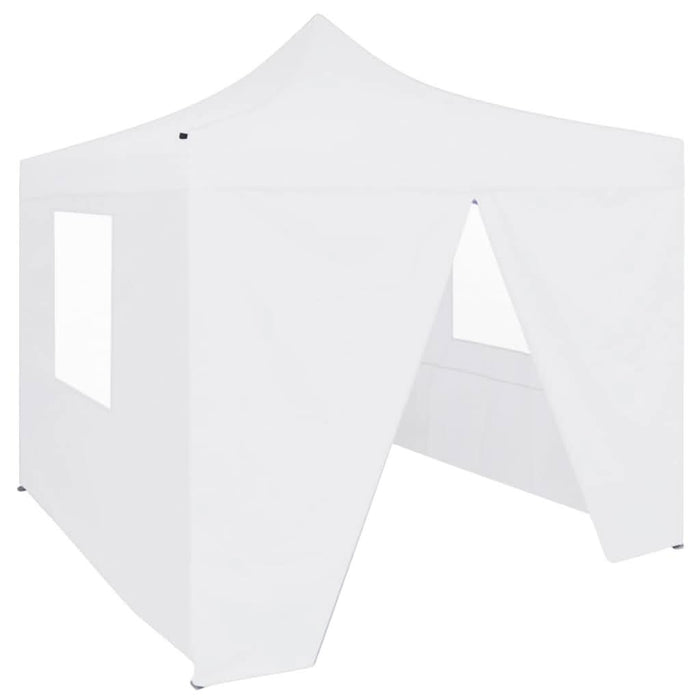 Cort de petrecere pliabil cu 4 pereți, alb, 3 x 3 m, oțel - WALTI WALTI