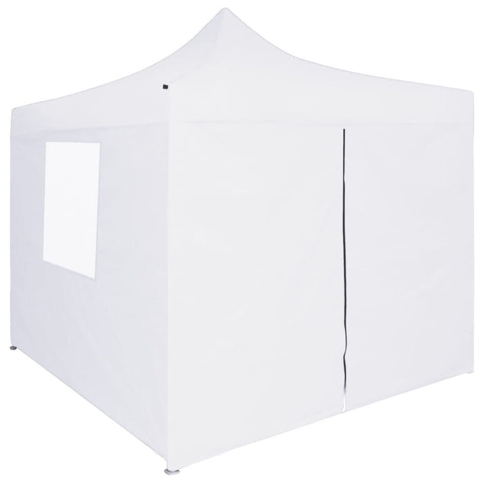 Cort de petrecere pliabil cu 4 pereți, alb, 3 x 3 m, oțel - WALTI WALTI