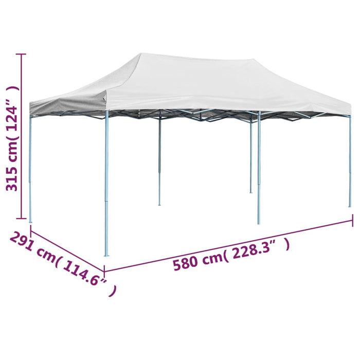 Cort de petrecere pliabil profesional, alb, 3 x 6 m, oțel - WALTI WALTI