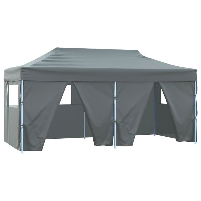 Cort de petrecere pliabil cu 4 pereți, antracit, 3 x 6 m, oțel - WALTI WALTI