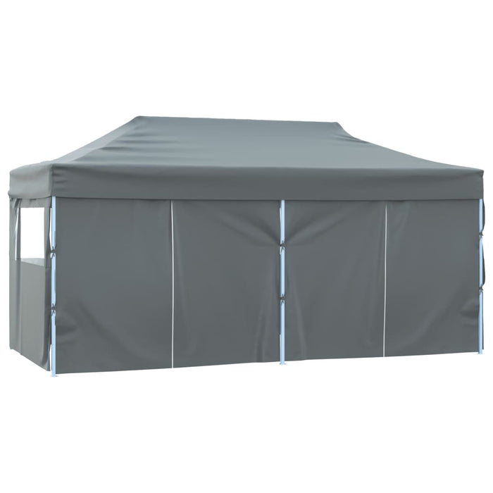 Cort de petrecere pliabil cu 4 pereți, antracit, 3 x 6 m, oțel - WALTI WALTI
