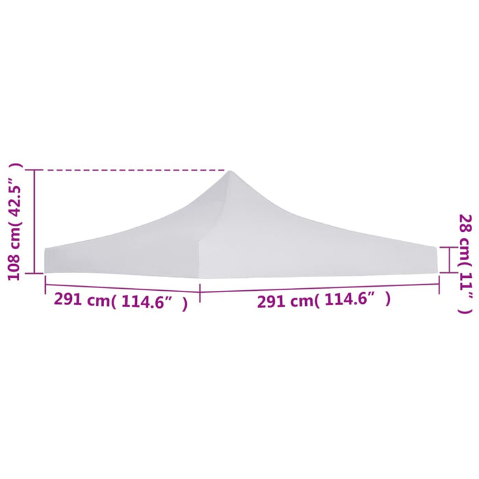 Acoperiș cort de petrecere, alb, 3 x 3 m - WALTI WALTI