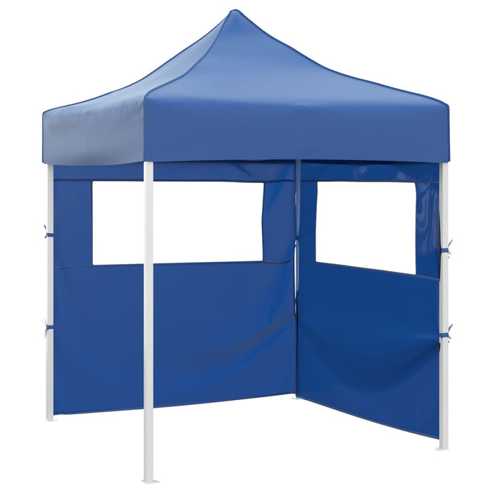 Cort de petrecere pliabil cu 2 pereți, albastru, 2 x 2 m, oțel - WALTI WALTI