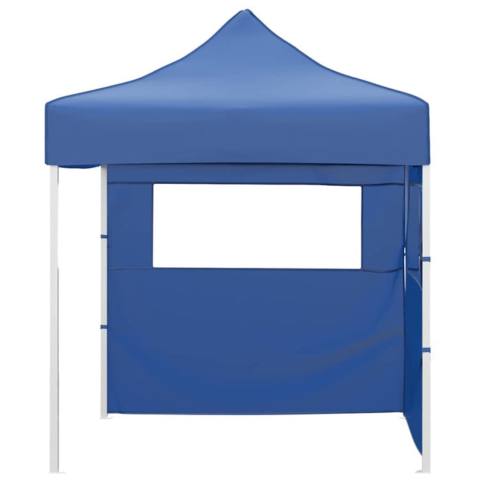 Cort de petrecere pliabil cu 2 pereți, albastru, 2 x 2 m, oțel - WALTI WALTI