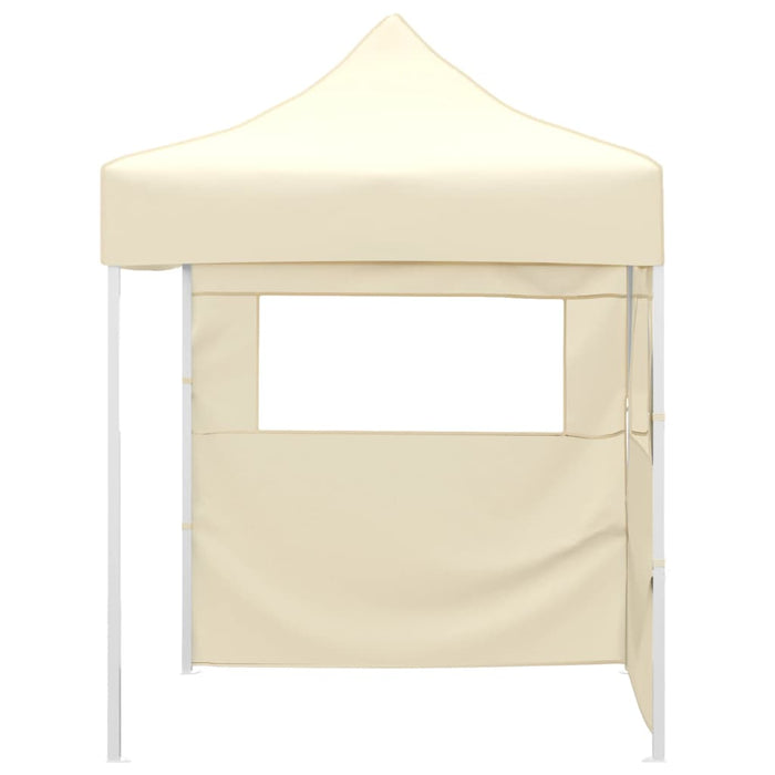 Cort de petrecere pliabil cu 2 pereți, crem, 2 x 2 m, oțel - WALTI WALTI