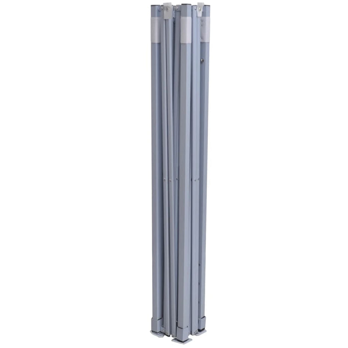 Cort de petrecere pliabil profesional, alb, 2 x 2 m, oțel - WALTI WALTI