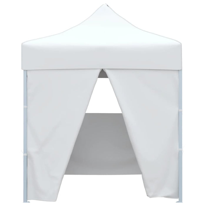 Cort de petrecere pliabil cu 4 pereți, alb, 2 x 2 m, oțel - WALTI WALTI