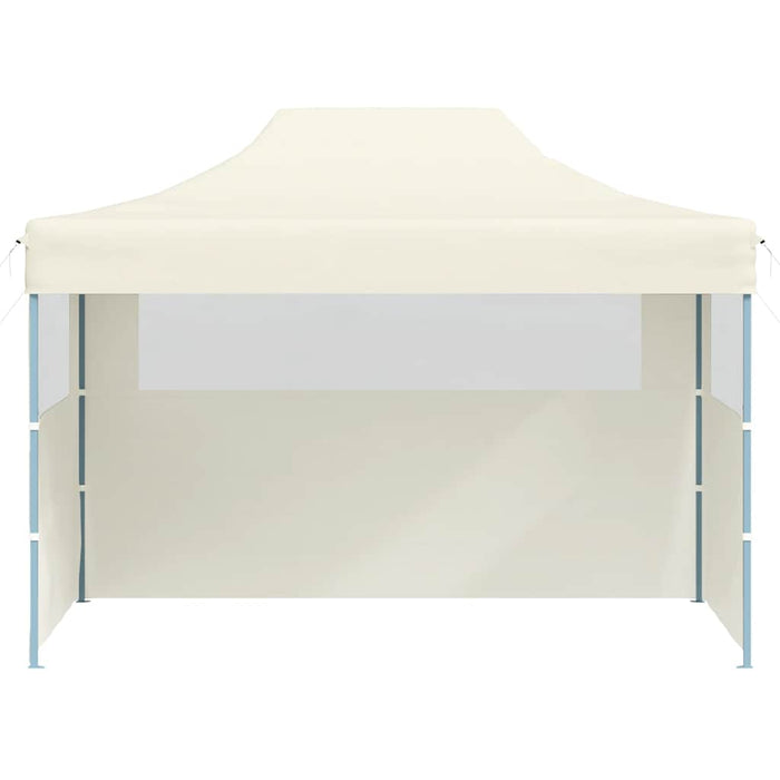 Cort de petrecere pliabil cu 3 pereți, crem, 3 x 4 m, oțel - WALTI WALTI
