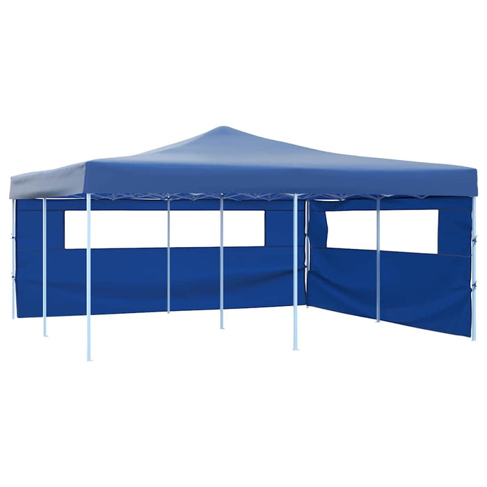 Pavilion pliabil cu 2 pereți laterali, albastru, 5 x 5 m WALTI