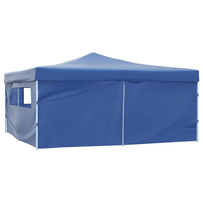 Pavilion pliabil cu 4 pereți laterali, albastru, 5 x 5 m WALTI
