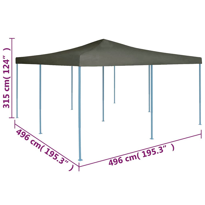 Pavilion pliabil, antracit, 5 x 5 m WALTI
