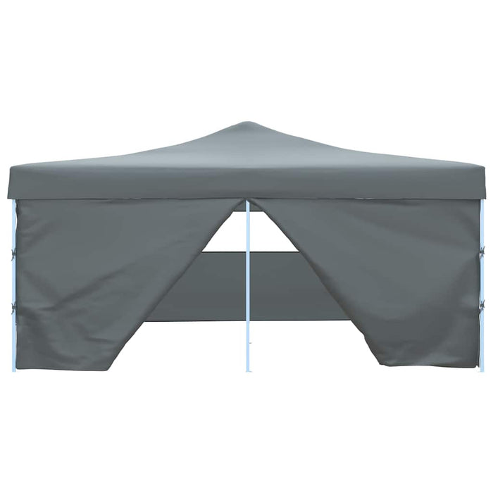 Pavilion pliabil cu 4 pereți laterali, antracit, 5 x 5 m WALTI