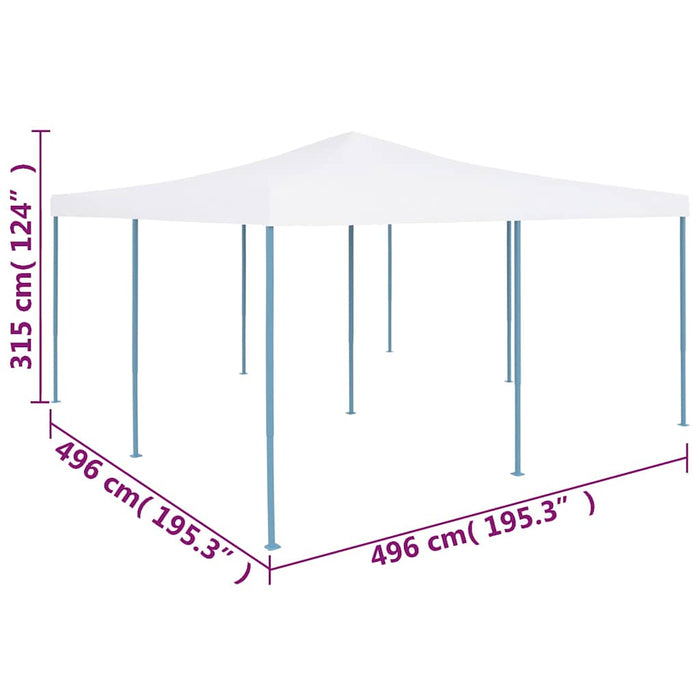Pavilion pliabil, alb, 5 x 5 m WALTI