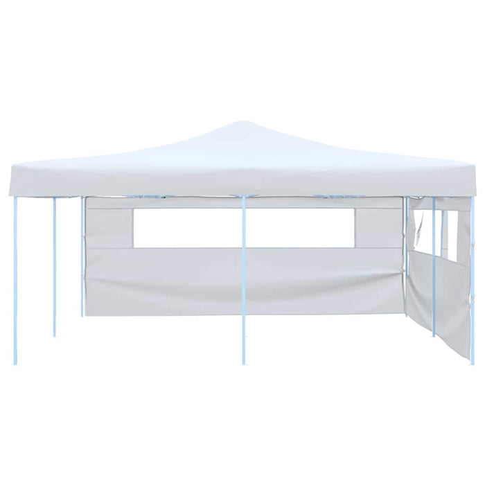 Pavilion pliabil cu 2 pereți laterali, alb, 5 x 5 m WALTI