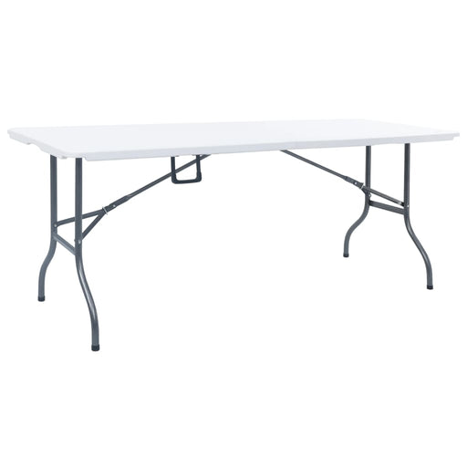 Masă de grădină pliabilă, alb, 180x72x72 cm, HDPE - WALTI WALTI