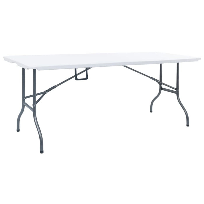 Masă de grădină pliabilă, alb, 180x72x72 cm, HDPE - WALTI WALTI