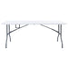 Masă de grădină pliabilă, alb, 180x72x72 cm, HDPE - WALTI WALTI