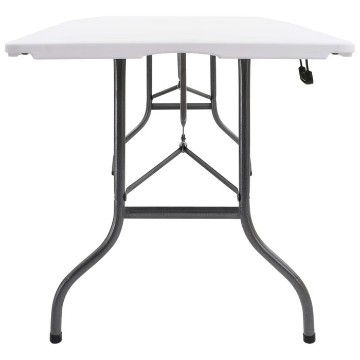 Masă de grădină pliabilă, alb, 180x72x72 cm, HDPE - WALTI WALTI
