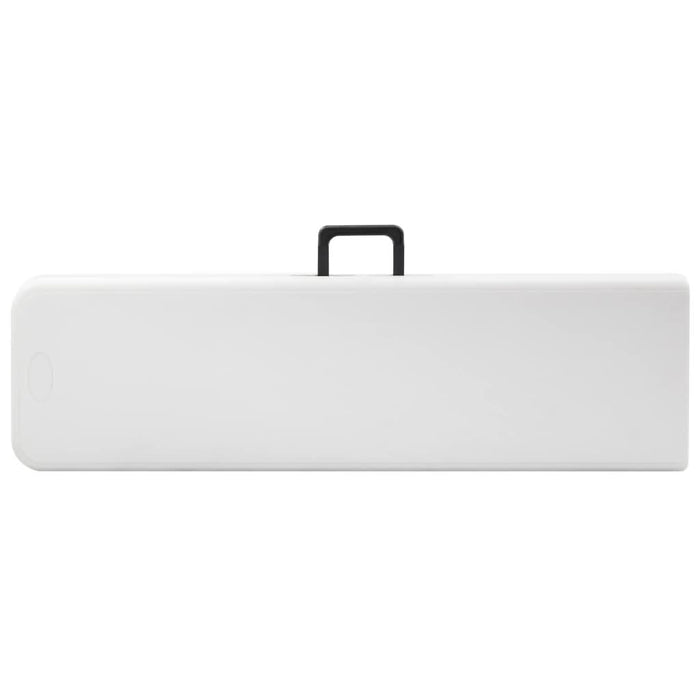Bănci de grădină pliabile, 2 buc., alb, 180 cm, HDPE - WALTI WALTI