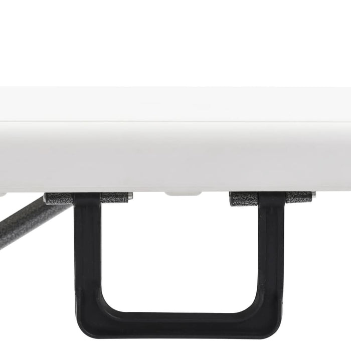 Bănci de grădină pliabile, 2 buc., alb, 180 cm, HDPE - WALTI WALTI