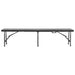 Bănci de grădină pliabile, 2 buc., negru, 180 cm, HDPE - WALTI WALTI