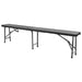 Bănci de grădină pliabile, 2 buc., negru, 180 cm, HDPE - WALTI WALTI