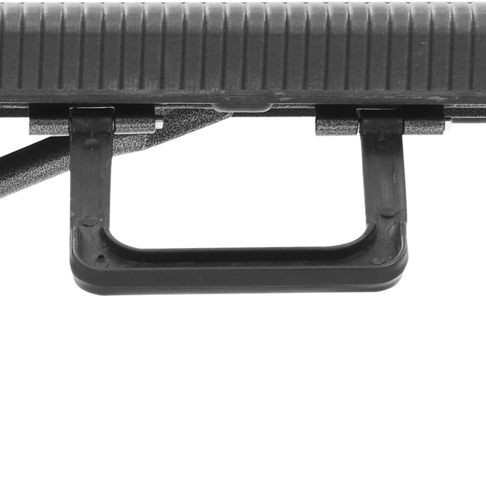 Bănci de grădină pliabile, 2 buc., negru, 180 cm, HDPE - WALTI WALTI