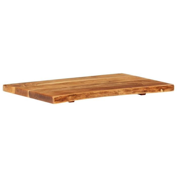 Blat lavoar de baie, 80x52x3,8 cm, lemn masiv de acacia WALTI