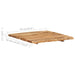 Blat de masă, 58x(50-60)x2,5 cm, lemn masiv de acacia - WALTI WALTI