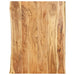Blat de masă, 80x(50-60)x2,5 cm, lemn masiv de acacia - WALTI WALTI