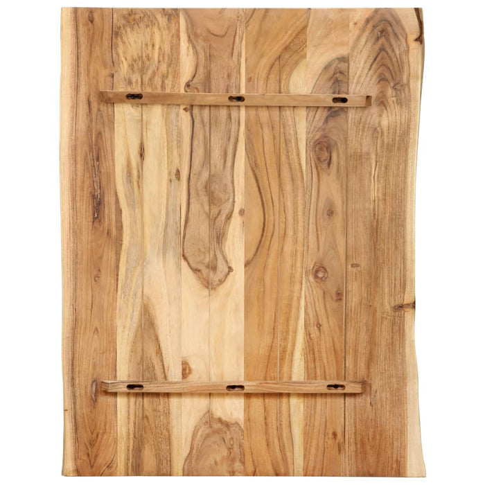 Blat de masă, 80x(50-60)x2,5 cm, lemn masiv de acacia - WALTI WALTI