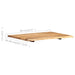 Blat de masă, 80x(50-60)x2,5 cm, lemn masiv de acacia - WALTI WALTI