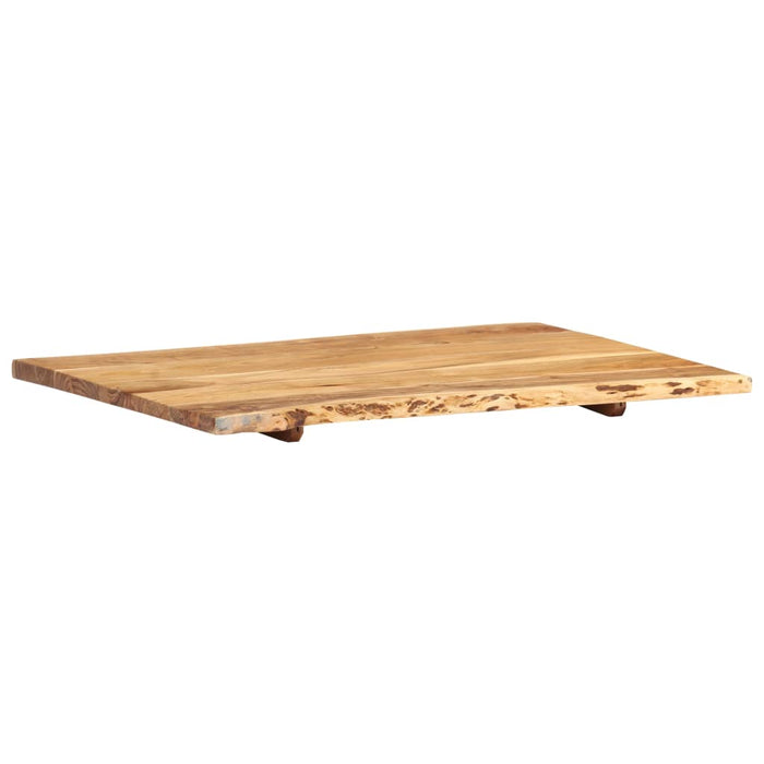 Blat de masă, 80x(50-60)x2,5 cm, lemn masiv de acacia - WALTI WALTI