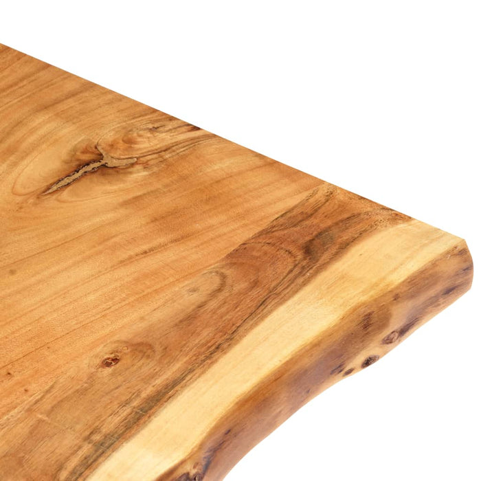Blat de masă, 100x(50-60)x2,5 cm, lemn masiv de acacia - WALTI WALTI