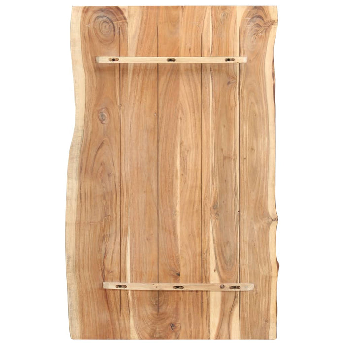 Blat de masă, 100x(50-60)x3,8 cm, lemn masiv de acacia - WALTI WALTI
