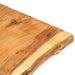 Blat de masă, 100x(50-60)x3,8 cm, lemn masiv de acacia - WALTI WALTI