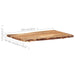 Blat de masă, 100x(50-60)x3,8 cm, lemn masiv de acacia - WALTI WALTI