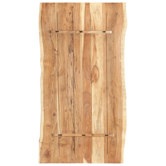 Blat de masă, 118x(50-60)x3,8 cm, lemn masiv de acacia - WALTI WALTI