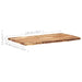 Blat de masă, 118x(50-60)x3,8 cm, lemn masiv de acacia - WALTI WALTI