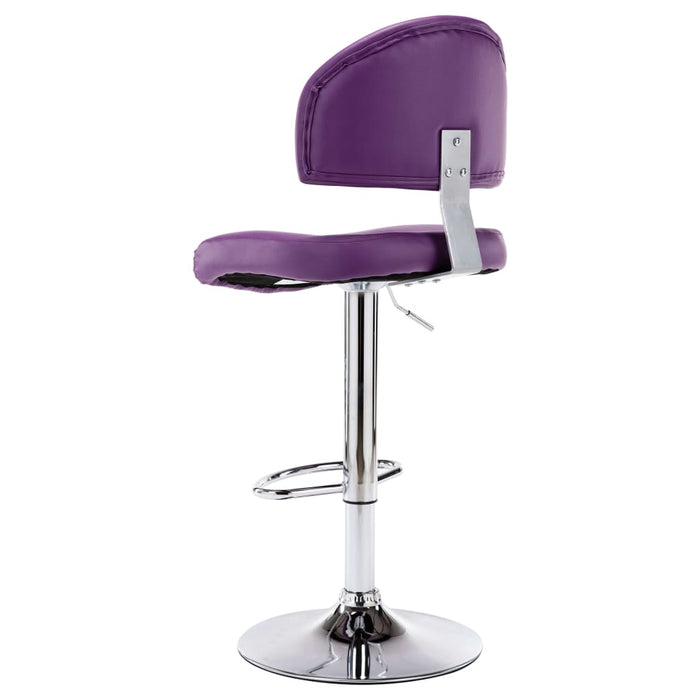 Scaune de bar, 2 buc., violet, piele ecologică - WALTI WALTI