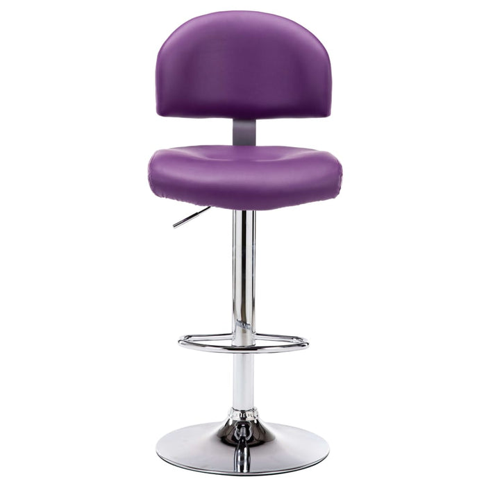 Scaune de bar, 2 buc., violet, piele ecologică - WALTI WALTI